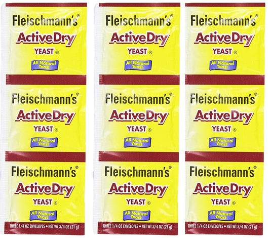 4 set Active Dry Yeast,0.25 Ounce, 9 Count Fleischmann's