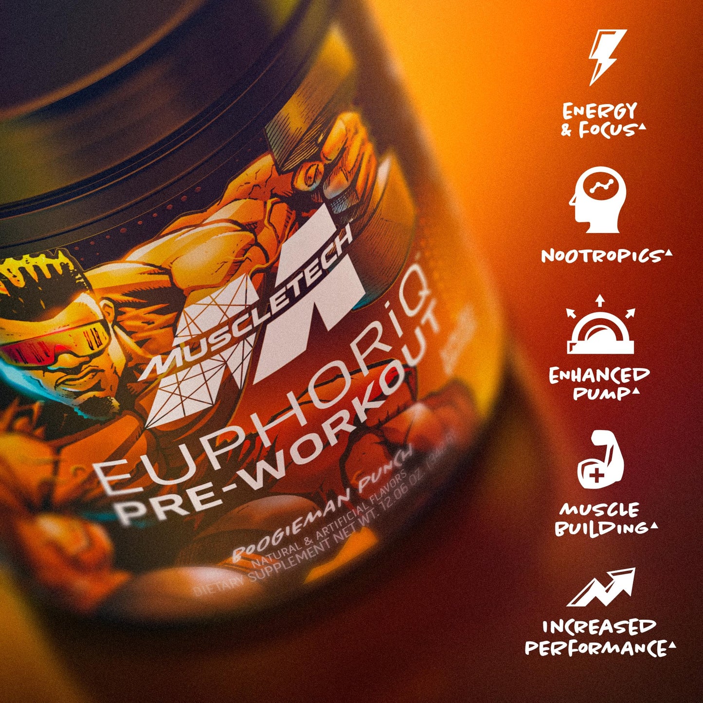 MuscleTech Pre Workout Powder EuphoriQ PreWorkout Smart Pre Workout Powder