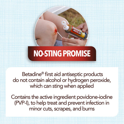 Betadine Antiseptic Liquid First Aid Solution, Povidone-iodine 10%, Infection