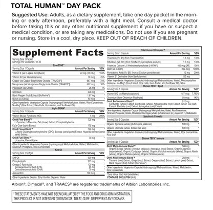 ONNIT Total Human Day and Night Vitamin Packs for Men and Women,Capsule, 30-Day