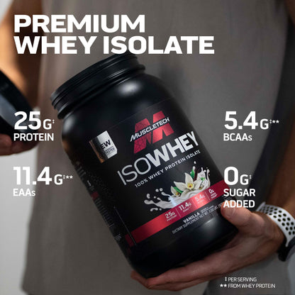 MuscleTech| IsoWhey | Whey Protein Isolate Powder| Muscle Builder for Men & Women