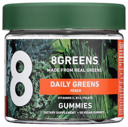 8Greens Daily Greens Gummies - Superfood Booster, Energy & Immune Support