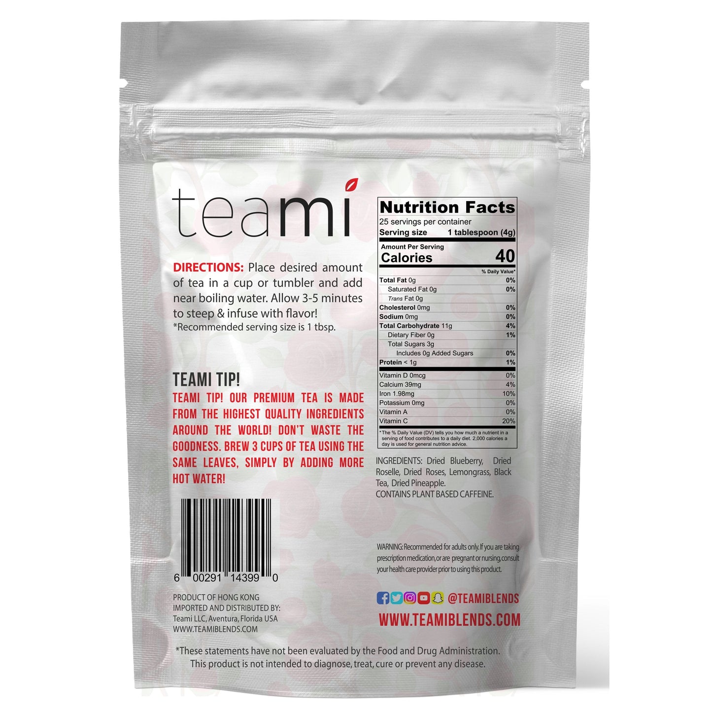 Teami Tea Collection (Bloom Rose Petal)