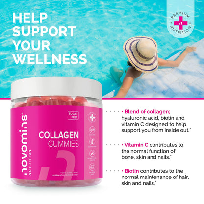 Collagen Gummies - Sugar Free Marine Collagen Gummies - Superior Type 1 Hydrolysed Collagen