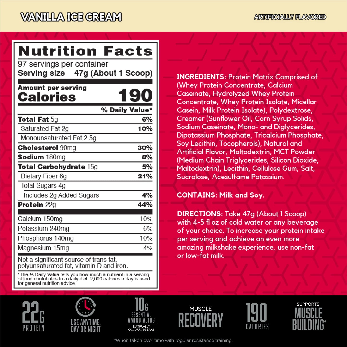 BSN SYNTHA-6 Whey Protein Powder, Vanilla Protein Powder with Micellar Casein