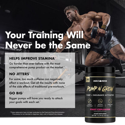 Anabolic Warfare Pump-N-Grow Muscle Pump Supplement Caffeine Free Pre Workout