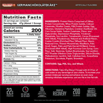 BSN Syntha-6 Whey Protein Powder, Cold Stone Creamery- Germanchökolätekäke Flavor