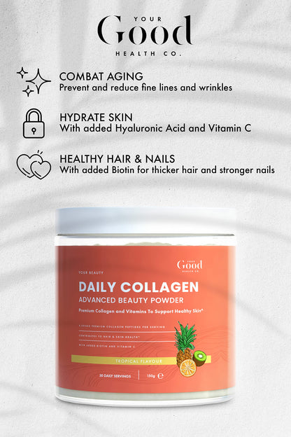 Your Good Health Co. – Your Beauty Premium Collagen Powder, Tropical | 150g