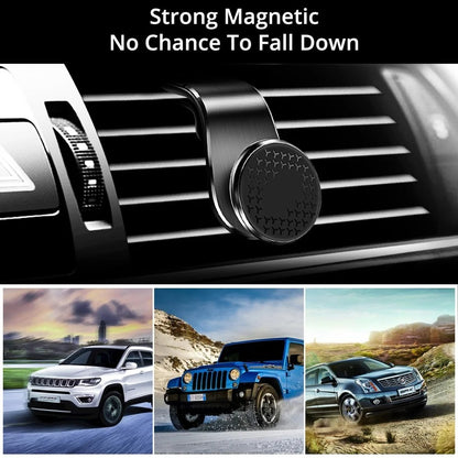 Magnetic Air Vent Clip Phone Holder - 360° Rotation - Universal Support