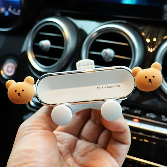 Cute Car Mobile Phone Bracket Creative Cartoon Car Air Outlet Clip Mount