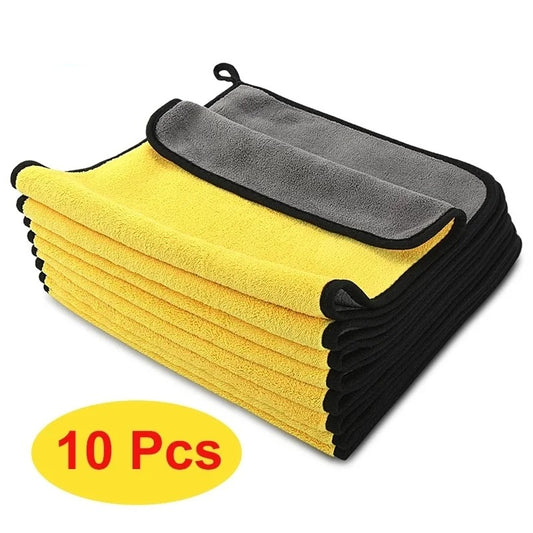 10 pcs Extra Soft Car Wash Microfiber Towel Car Cleaning Drying Cloth Car Care Cloth