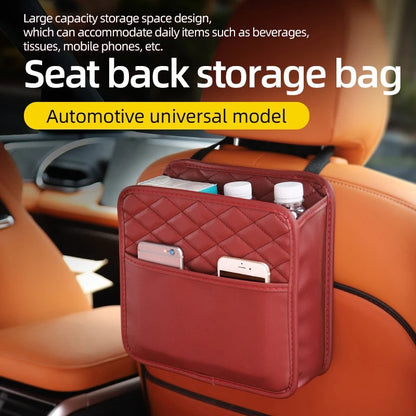 Multifunctional car seat storage bag Leather storage bag Garbage bag Storage bag