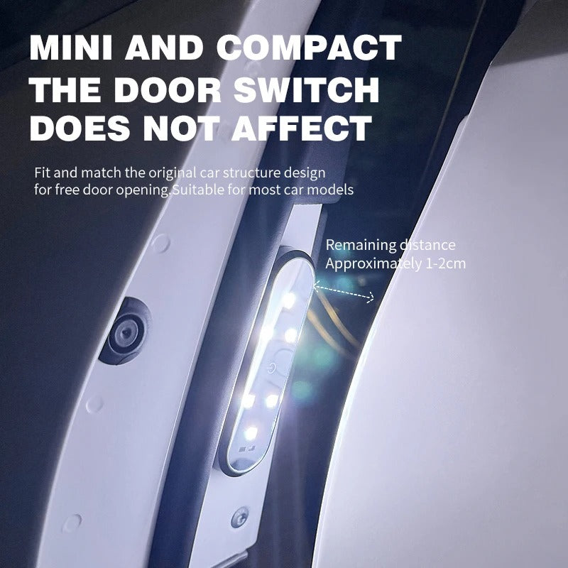 BLALION Car Door Lights LED Welcome Light Magnetic Control USB Charging Auto Open