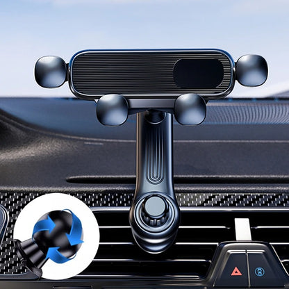 SEAMETAL Gravity Car Phone Holder Air Vent Telescopic Car Phone Mount 360-Degree