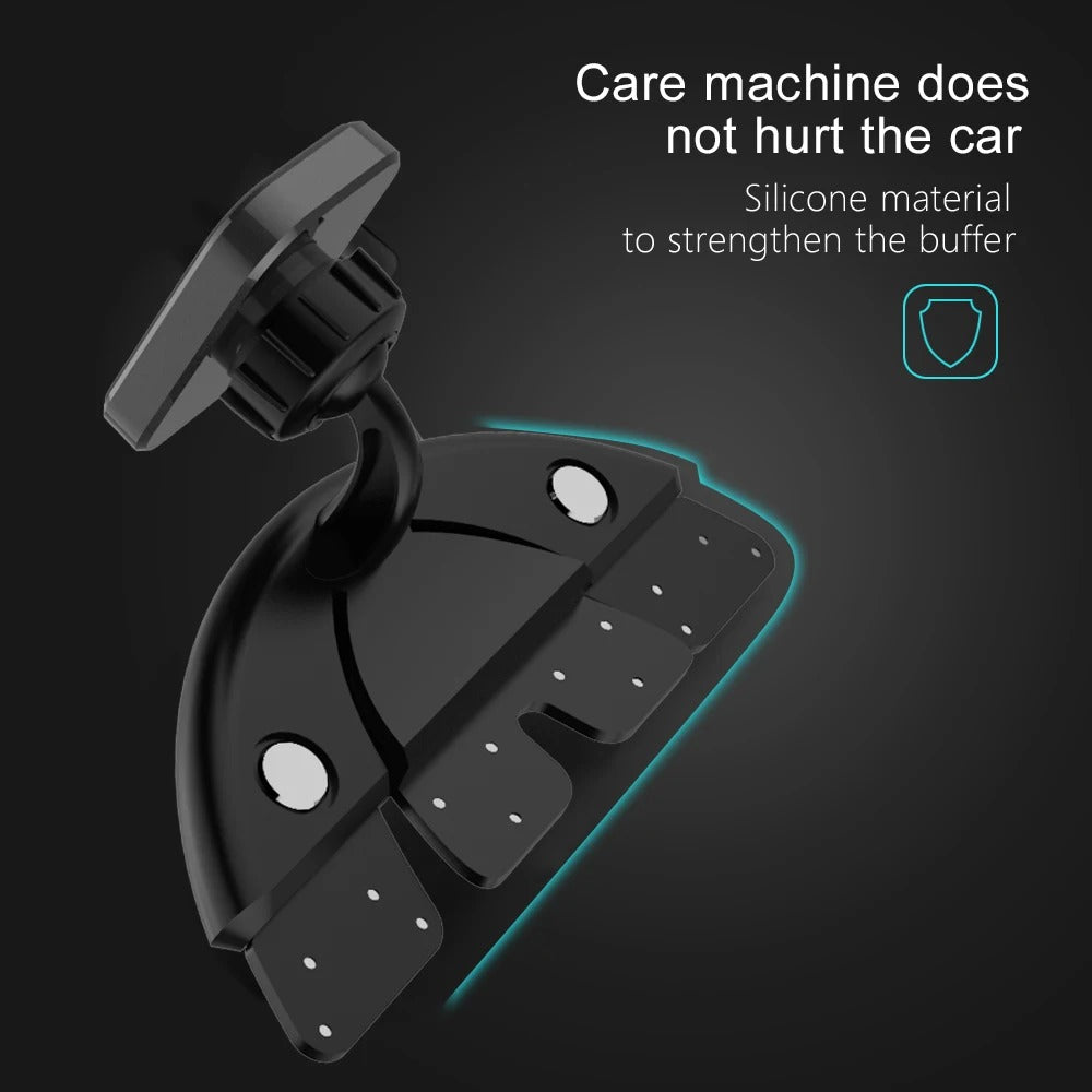 Car Mounted Magnetic Mobile Phone CD Slot Holder Smartphone Built-in 6 Powerful