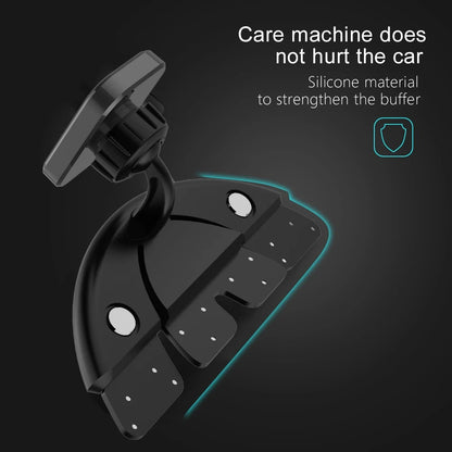 Car Mounted Magnetic Mobile Phone CD Slot Holder Smartphone Built-in 6 Powerful