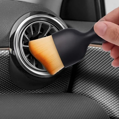 Car Interior Cleaning Brush Conditioner Air Outlet Soft Fur Clean Brushes with Shells