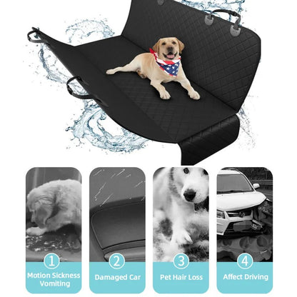 Dog Car Seat Cover Waterproof Pet Travel Dog Carrier Hammock Car Rear Back Seat