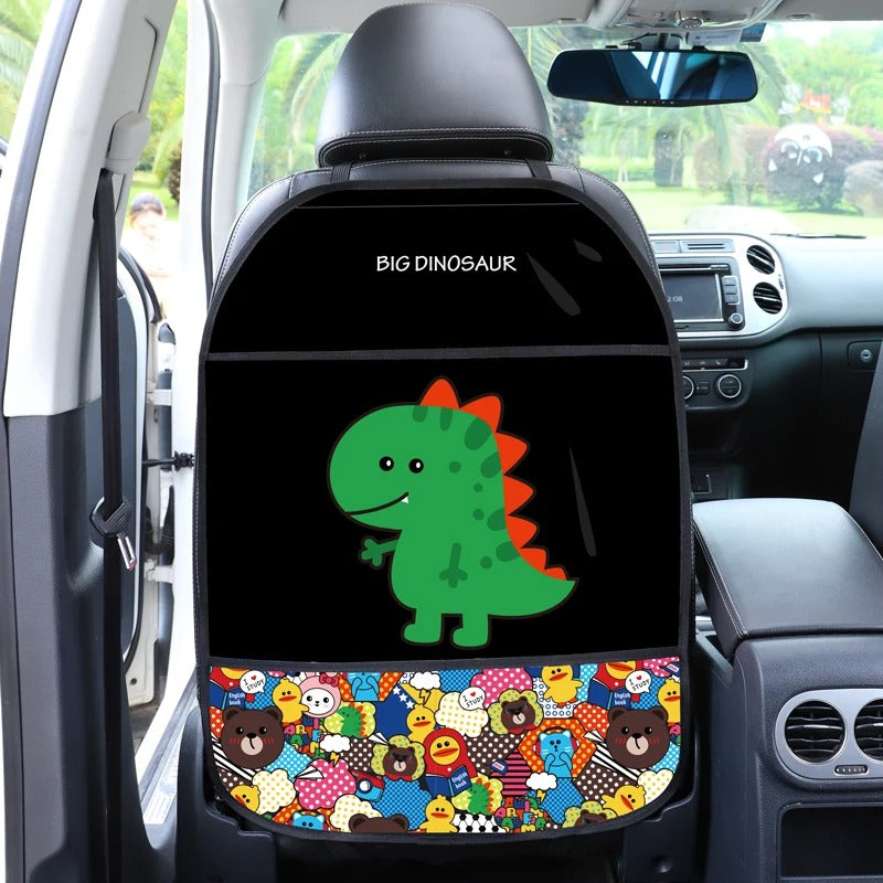 1PCS Car Seat Back Cover Protector for Kids Cartoon Car Anti Kick Mat