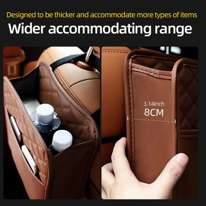 Multifunctional car seat storage bag Leather storage bag Garbage bag Storage bag