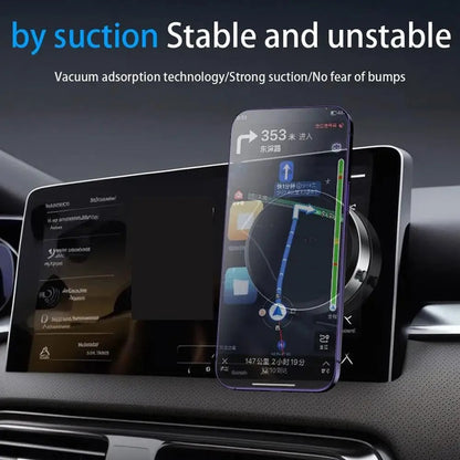 Intelligent Car Mount Mobile Phone Holder Magnetic Black Technology Universal Adsorption