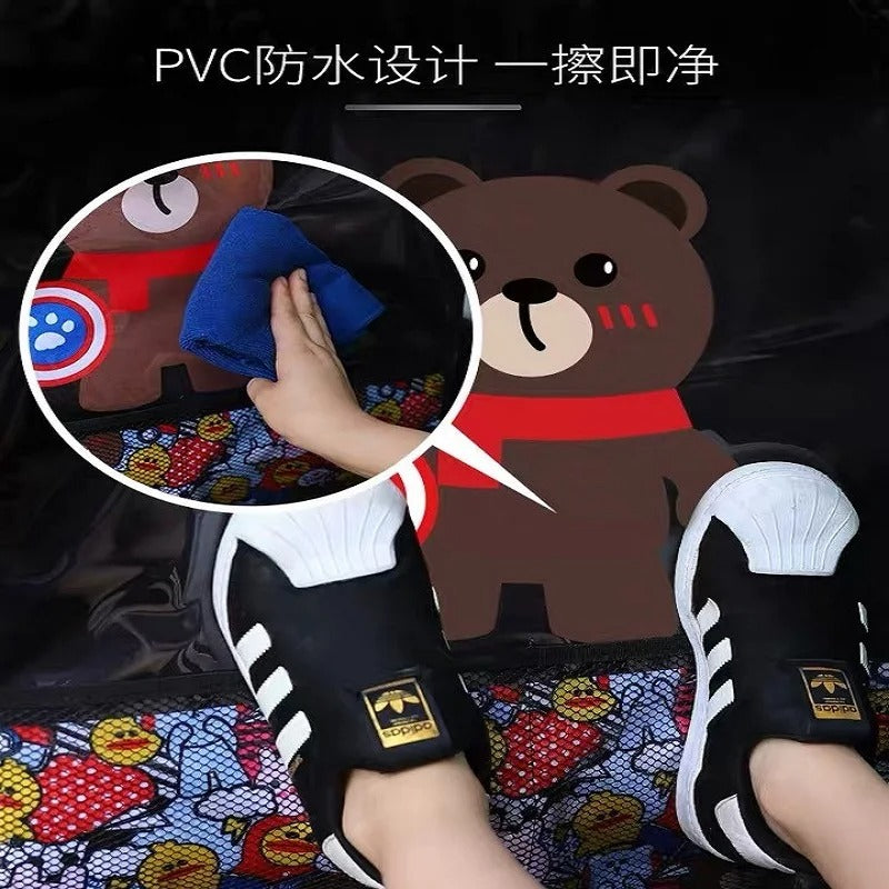 1PCS Car Seat Back Cover Protector for Kids Cartoon Car Anti Kick Mat