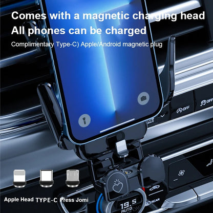 New Creative Car Mobile Phone Holder Support 15W Wireless Fast Charging