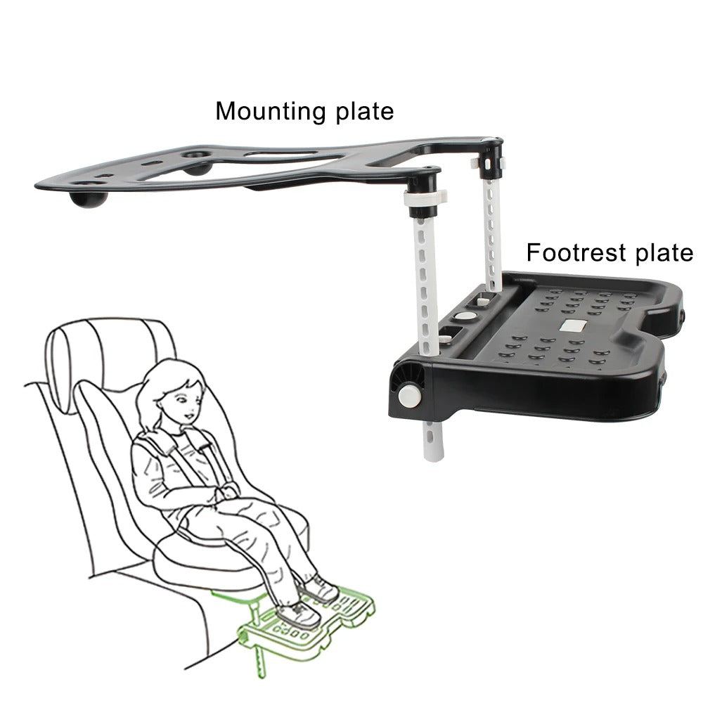 Car Interior Children Safety Seat Footrest Adjustable Supportor Pram Footrest Attachment