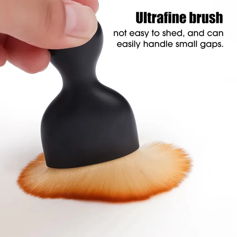 Car Interior Cleaning Brush Conditioner Air Outlet Soft Fur Clean Brushes with Shells