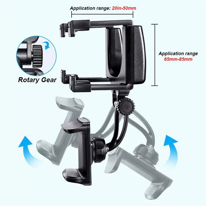 SEAMETAL Rearview Mirror Phone Holder for Car Free Rotation Adjustment Phone Mount