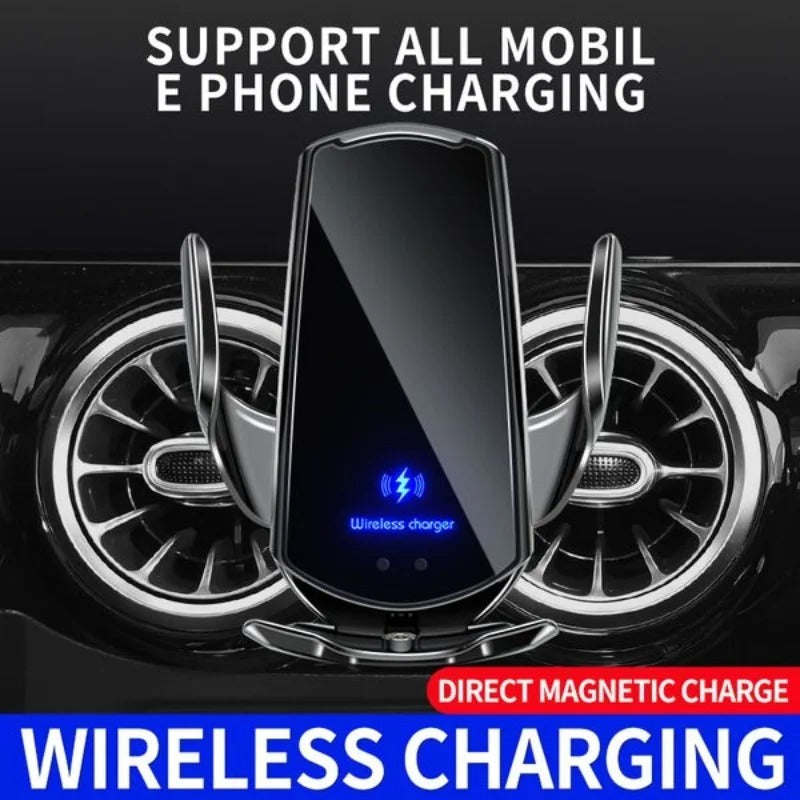 New Upgrade Car Mobile Phone Holder 15w Wireless Charging Portable Car Holder