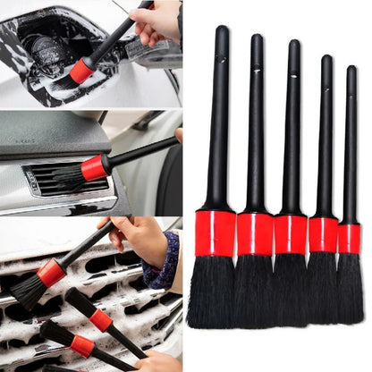 5pcs Detailing Brush Set Car Brushes Car Detailing Brush For Car Cleaning Detailing Brush