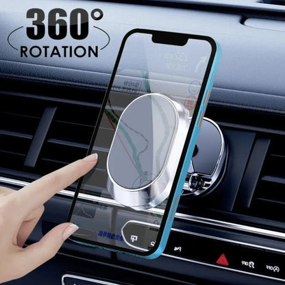 2024 Car Magnetic Phone Holder Folding Strong Magnet Mount Mobile Phone Metal Stand GPS Support