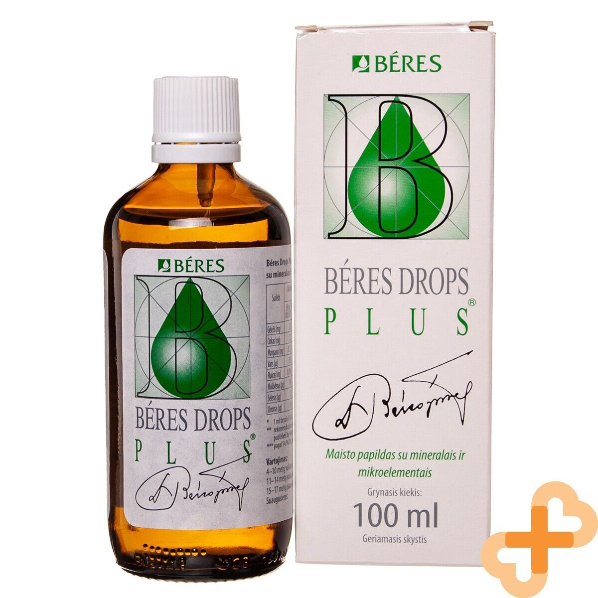 BERES Drops PLUS Oral Drops 100ml Immune System Support Blood Format